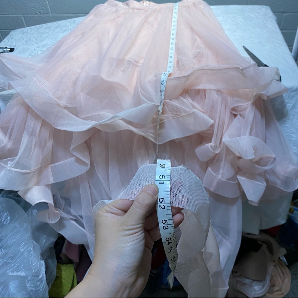 Vintage TLC’s Say Yes To The Prom Formal Fairy Maxi Skirt Layered Pastel Pink - Picture 2 of 9